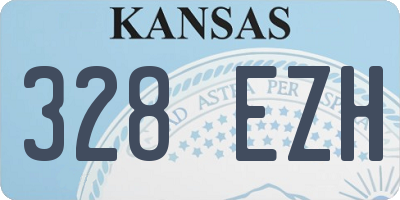 KS license plate 328EZH