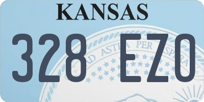 KS license plate 328EZO