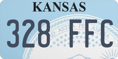 KS license plate 328FFC