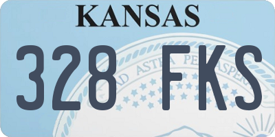 KS license plate 328FKS