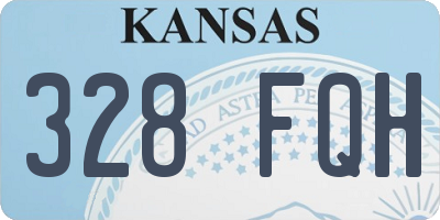 KS license plate 328FQH