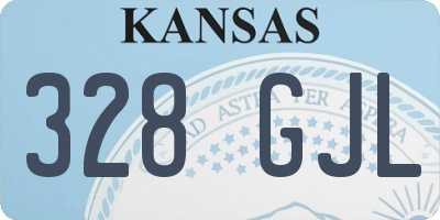KS license plate 328GJL