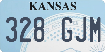 KS license plate 328GJM
