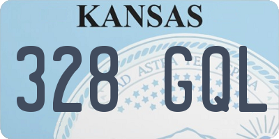 KS license plate 328GQL