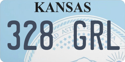 KS license plate 328GRL