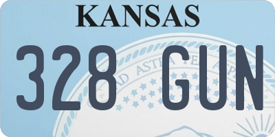 KS license plate 328GUN