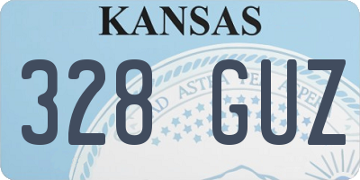 KS license plate 328GUZ