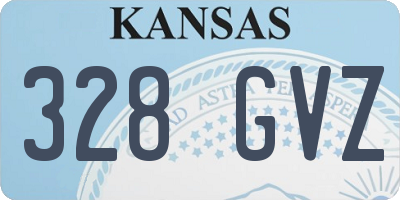 KS license plate 328GVZ