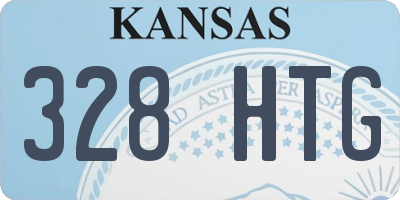 KS license plate 328HTG