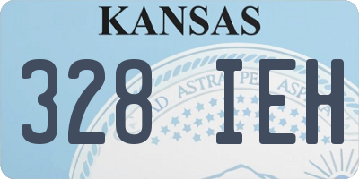 KS license plate 328IEH