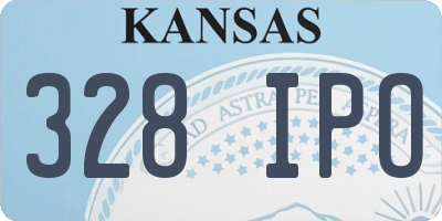 KS license plate 328IPO