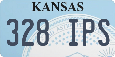 KS license plate 328IPS