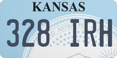 KS license plate 328IRH