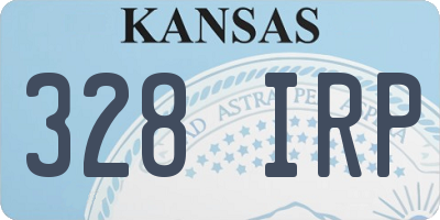KS license plate 328IRP