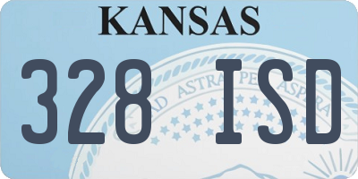 KS license plate 328ISD
