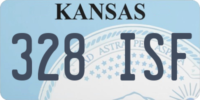 KS license plate 328ISF