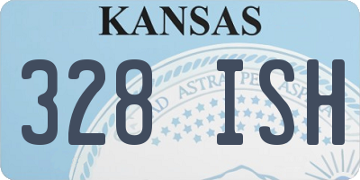 KS license plate 328ISH