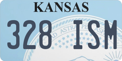 KS license plate 328ISM