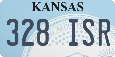 KS license plate 328ISR