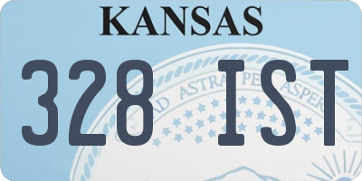 KS license plate 328IST