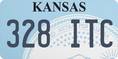 KS license plate 328ITC