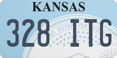 KS license plate 328ITG