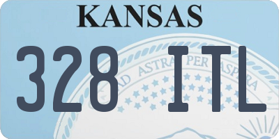 KS license plate 328ITL
