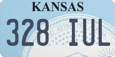 KS license plate 328IUL