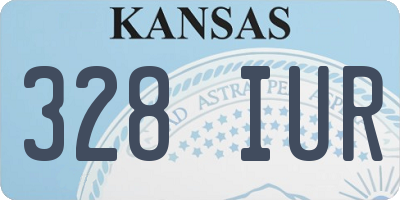 KS license plate 328IUR