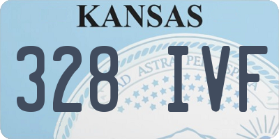 KS license plate 328IVF