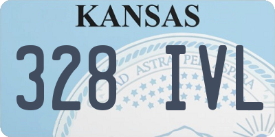 KS license plate 328IVL