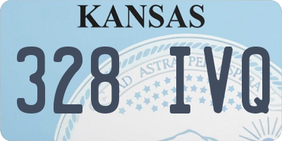 KS license plate 328IVQ