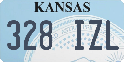 KS license plate 328IZL