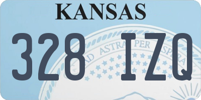 KS license plate 328IZQ