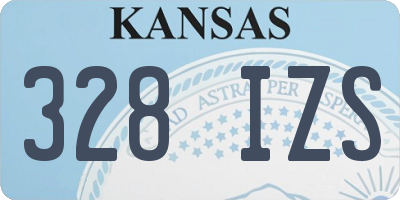 KS license plate 328IZS