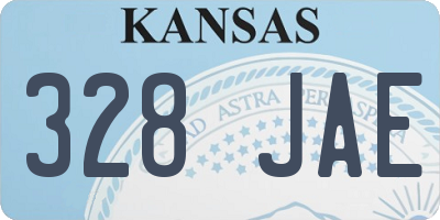 KS license plate 328JAE
