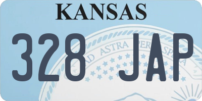 KS license plate 328JAP