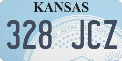 KS license plate 328JCZ
