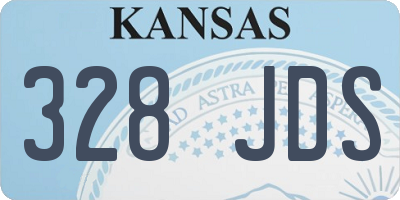 KS license plate 328JDS
