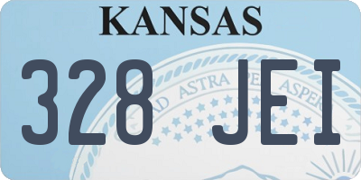 KS license plate 328JEI