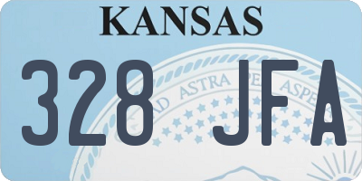 KS license plate 328JFA