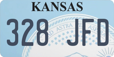 KS license plate 328JFD