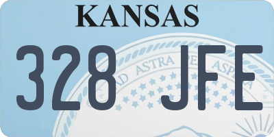 KS license plate 328JFE