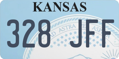 KS license plate 328JFF