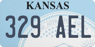 KS license plate 329AEL