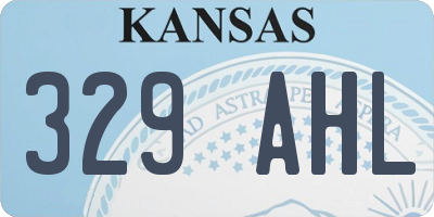 KS license plate 329AHL