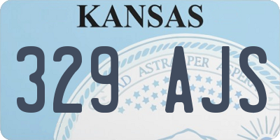 KS license plate 329AJS