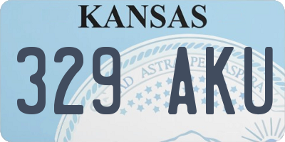 KS license plate 329AKU