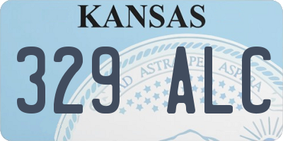 KS license plate 329ALC
