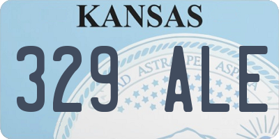 KS license plate 329ALE